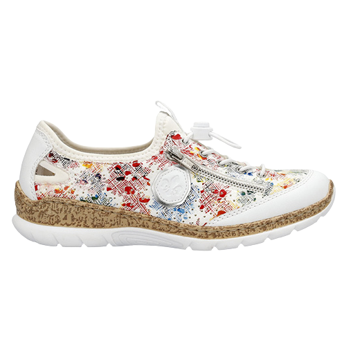 Rieker Ladies Trainers - N42V1-91 - White/Multi