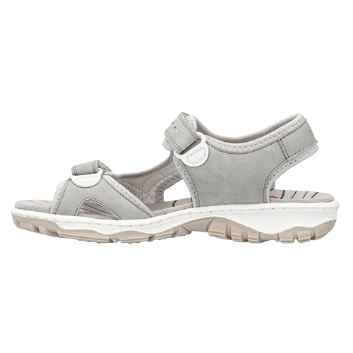Rieker Ladies Trekking  Sandals - 68866-61 -Beige/Grey