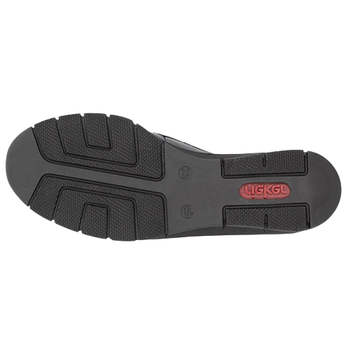 RIEKER Mocassins Homme 53752 Cuir Noir - Confort Optimal Toute La Journée - Saison Hiver 2024
