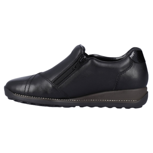 Rieker Ladies Wide Fit Shoes - 44277-00 - Black