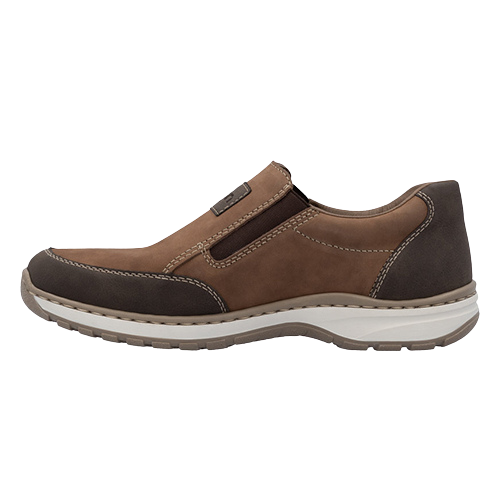 Rieker Mans Casual Shoes- 03354-24 - Brown Nubuck