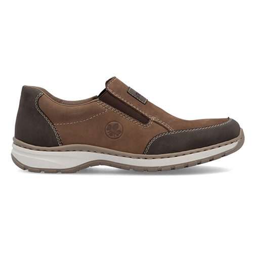 Rieker Mans Casual Shoes- 03354-24 - Brown Nubuck