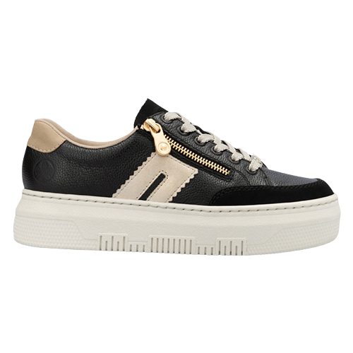 Rieker Platform Trainers - M1912-00 - Black