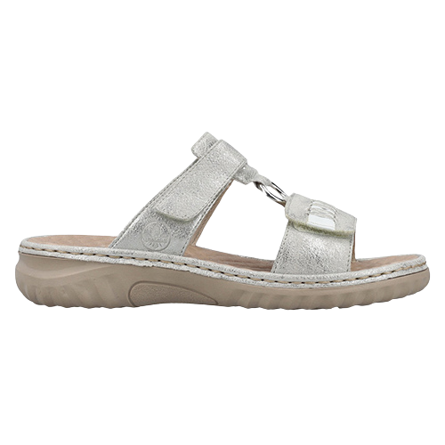Rieker Ladies Mules - 60481-40 - Silver