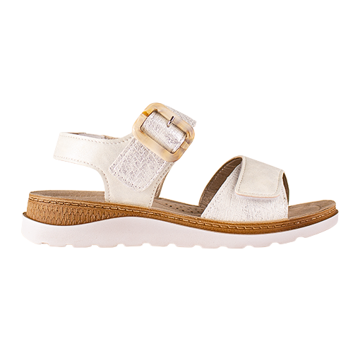 Rohde Ladies Low Wedge Sandals - 1311 - Off White