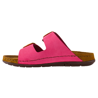 Rohde Ladies Nubuck Mules - 5879 - Pink