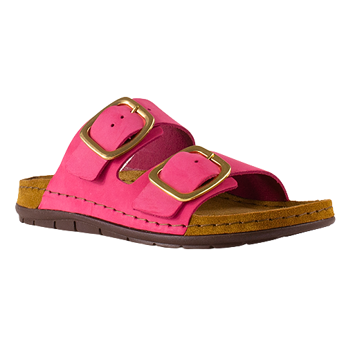 Rohde Ladies Nubuck Mules - 5879 - Pink