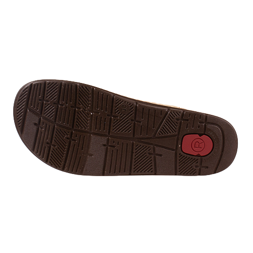 Brown sandal sole on a white background