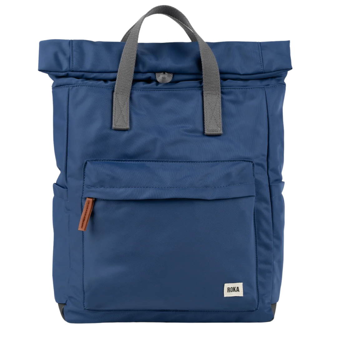 Roka Sustainable Bag - Canfield B Medium - Burnt Blue