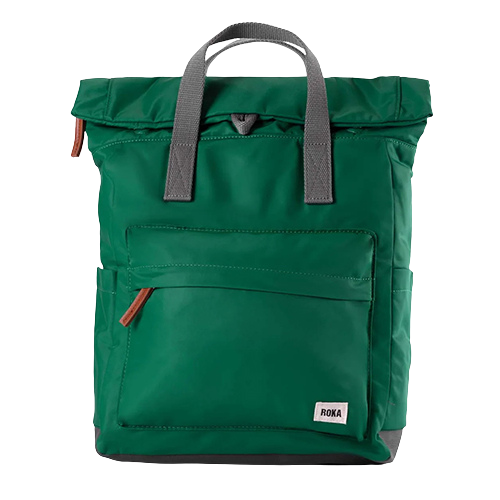 Roka Sustainable Bagpack - Canfield B Medium- Emerald