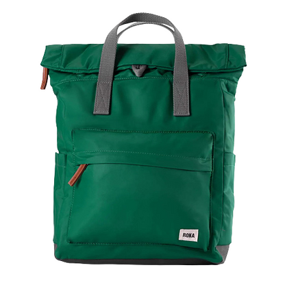 Roka Sustainable Bagpack -  Canfield B Medium- Emerald