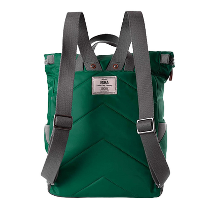 Roka Sustainable Bagpack -  Canfield B Medium- Emerald