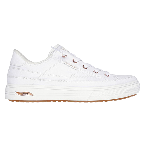 Skecher Ladies Arch Fit Canvas Trainers - 177190 - White
