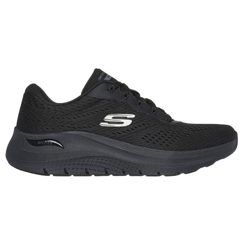 Skechers Ladies Arch Fit Trainers - 150051 - Black / Black