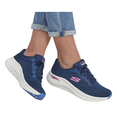 Skechers Ladies Arch Fit Trainers - 150051 - Navy
