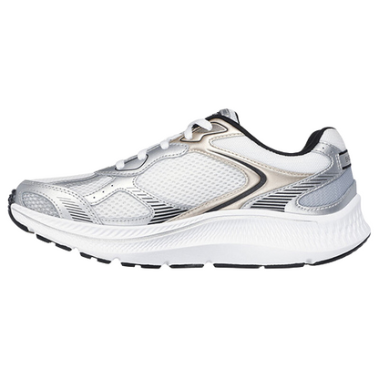 Skechers Ladies Go Run Trainers - 128633 - Silver/White