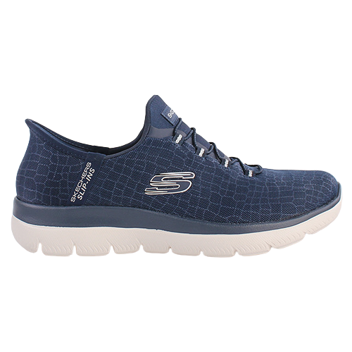 Skechers Ladies Slip-In Trainers - 150128 - Navy