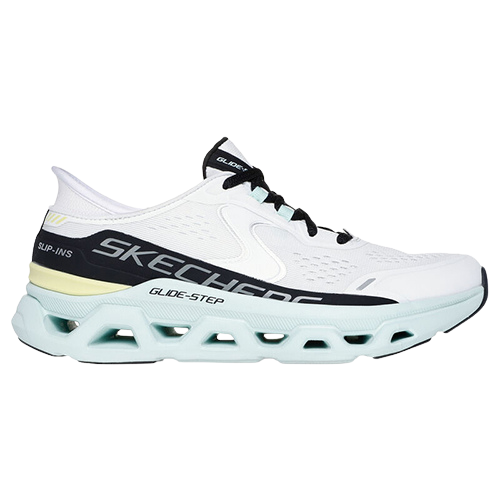 Skechers Ladies Slip-In Trainers - 150510 - White/Multi