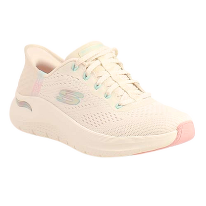 Skechers Ladies Slip In Trainers - 150066 - Beige