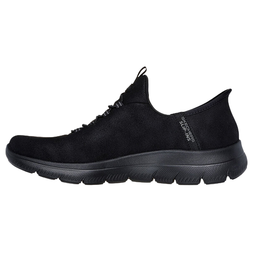 Skechers Ladies Slip In Trainers - 150254 - Black/ Black