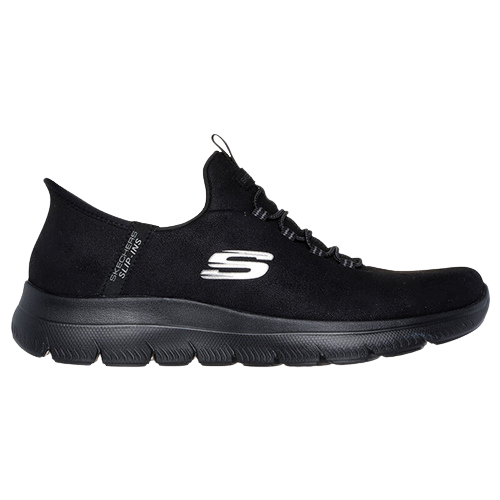 Skechers Ladies Slip In Trainers - 150254 - Black/ Black