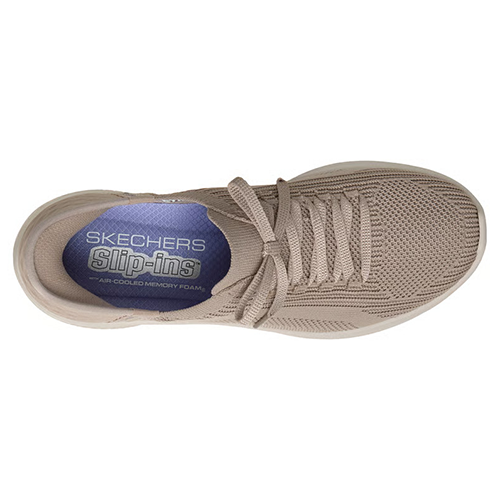 Skechers Ladies Slip In Trainers - 150457 - Taupe