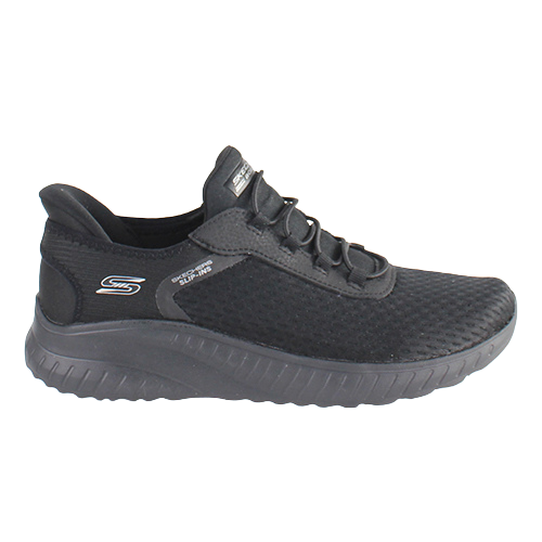 Skechers Ladies Slip On Trainers - 117504 - Black / Black