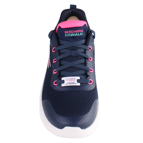 Womens navy hot sale skechers trainers