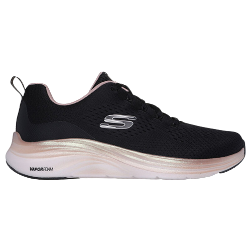 Skechers Ladies Trainers - 150025 - Black/Rose-Gold