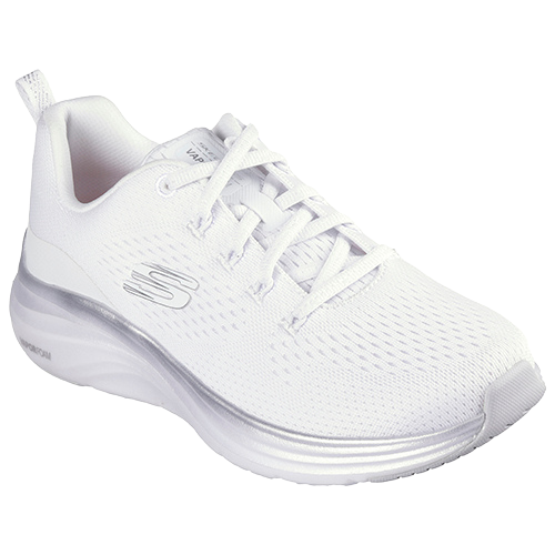 Skechers Ladies Trainers - 150025 - White / Silver
