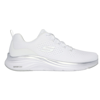 Skechers Ladies Trainers - 150025 - White / Silver