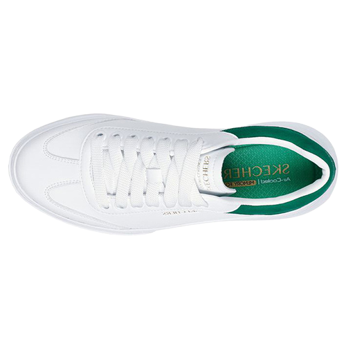 Skechers Ladies Trainers - 185060 - White/Green – Greenes Shoes Skechers Ladies Trainers - 185060 - White/Green – Greenes Shoes