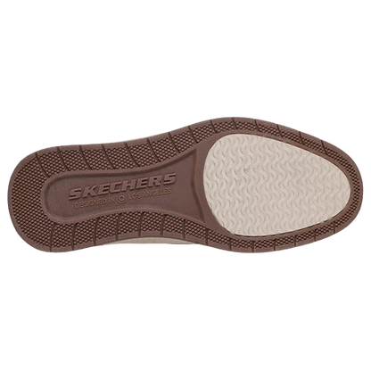 sole of shoe on a plain background