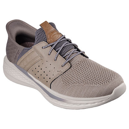 Skechers Mens Slip-In Trainers - 210811 - Taupe