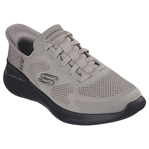 Skechers Mens Slip-In Trainers 232459-Taupe/Black