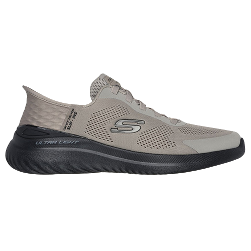 Skechers Mens Slip-In Trainers 232459-Taupe/Black