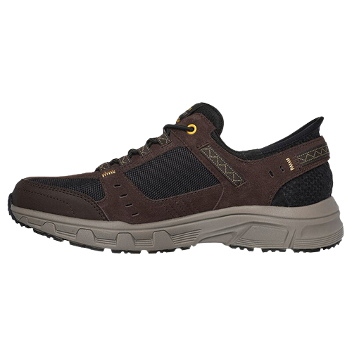 Skechers Mens Slip In Trainers - 237450 - Brown/ Black