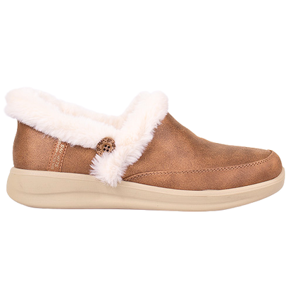 Skechers Slip Ins Slippers - 168114 - Tan