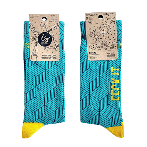 Socksciety Socks - Feck It - Mint