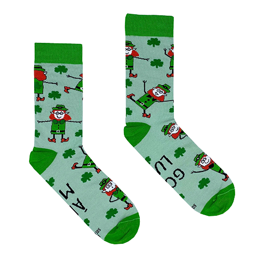 Socksciety Socks - Good Luck Leprechaun - Green