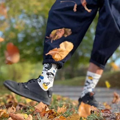 Socksciety Socks -  Greetings Socks - White / Multi