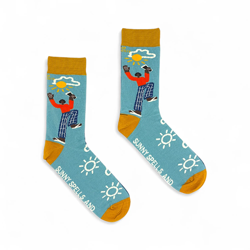 Socksciety Socks - Sunny Spells Artist Edition - Blue