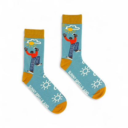 Socksciety Socks - Sunny Spells Artist Edition - Blue