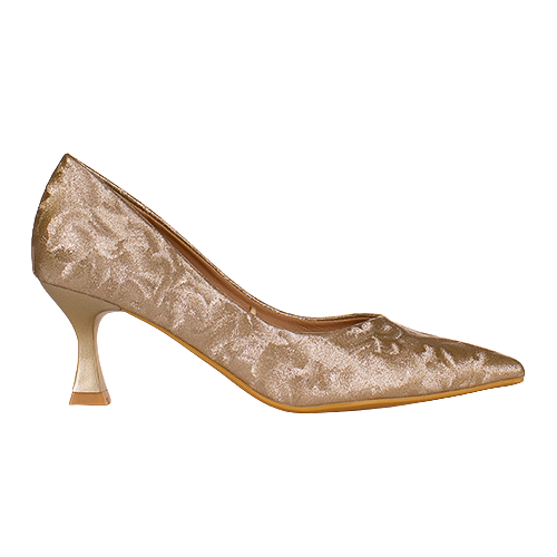 Sorento Dressy Court Heels - Chalet View - Gold