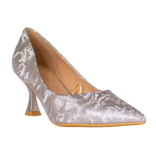 Sorento Dressy Court Heels - Chalet View - Silver