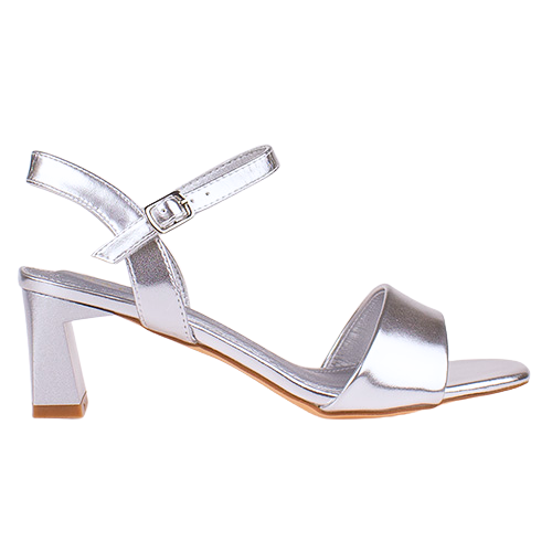 Sorento  Dressy Heeled Sandals - Sawyer -Silver