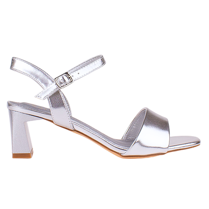 Sorento  Dressy Heeled Sandals - Sawyer -Silver