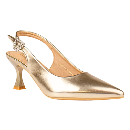 Sorento Ladies Slingback Heels - Arniston - Gold