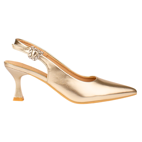 Sorento Ladies Slingback Heels - Arniston - Gold