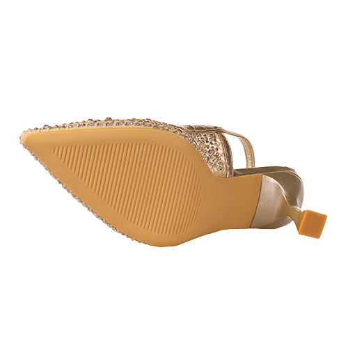 Sorento Dressy Slingback Heels - Warrewood - Gold